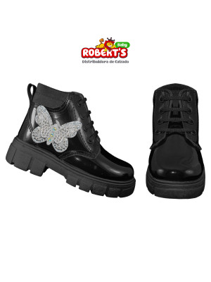 GENERACIÓN 745 NEGRO CHAROL MARIPOSA 12 AL 16