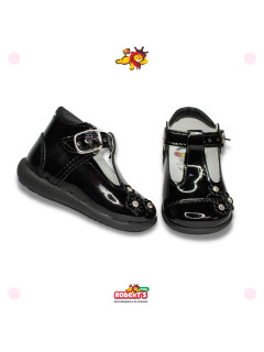 CHECOS 3025 NEGRO CHAROL 11 AL 15