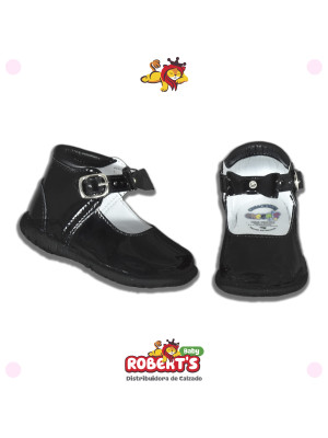 CHECOS 3070 NEGRO CHAROL 11 AL 15